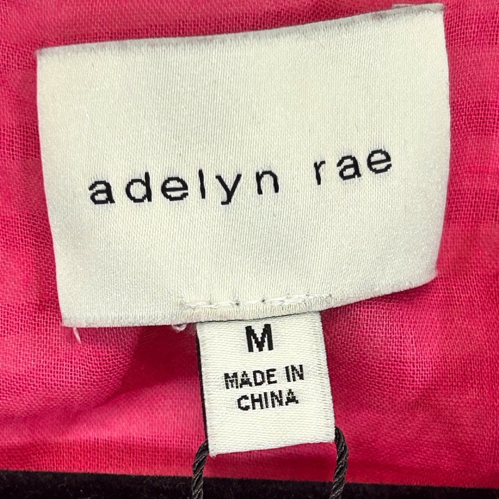 Adelyn Rae Desi Textured Colorblock Striped Dress NWT Size M - Picture 8 of 11